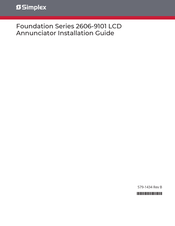 Simplex 2606-9101 Series Installation Manual