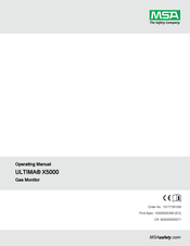 MSA ULTIMA X5000 Operating Manual