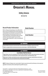 Hisun Motors MX 570 Operator's Manual