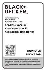Black & Decker HNVC215B Instruction Manual