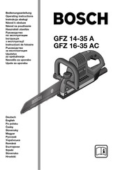 Bosch GFZ 14-35 A Operating Instructions Manual