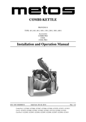 Metos PROVENO S 100 l Installation And Operation Manual