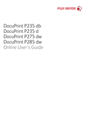 Fuji Xerox DocuPrint P285 dw Online User's Manual
