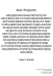Acer HT-800 User Manual