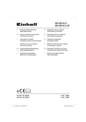 EINHELL GE-CM 36 Li M Original Operating Instructions