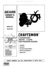 Sears Craftsman 580.751500 Owner's Manual