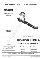 Sears Craftsman 358.797910 Operator's Manual