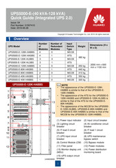 Huawei UPS5000-E-128 kVA Quick Manual