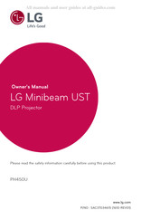 LG Minibeam UST Owner's Manual