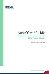 Asus AAEON NanoCOM-APL-B10 User Manual