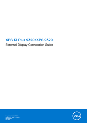 Dell XPS 13 XPS 9320 External Display Connection Manual