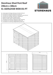 STOREHAUS EL-1829x2438-WD0-D1-PT Instructions For Assembly, Maintenance And Safe Use