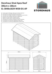 STOREHAUS EL-3048x1829-WD0-D1-AP Instructions For Assembly, Maintenance And Safe Use