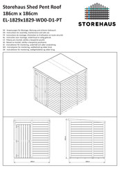 STOREHAUS EL-1829x1829-WD0-D1-PT Instructions For Assembly, Maintenance And Safe Use