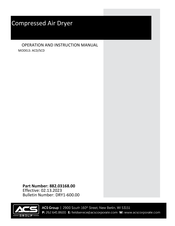 ACS SCD Operation And Instruction Manual
