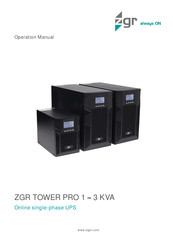 ZGR EFFICIENT RT 1 KVA 1 Operation Manual