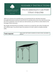 Rutland County Garden Furniture 11025348 Assembly Instructions Manual