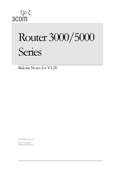 3Com Router 3000 Series Manual