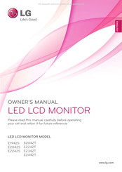 LG E042S Owner's Manual