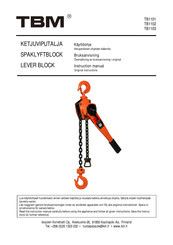 TBM TB1103 Instruction Manual