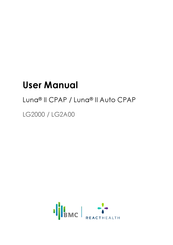 React Health BMC Luna II CPAP User Manual