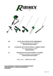 Ribimex 515916 User And Maintenance Manual