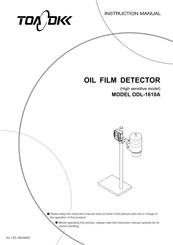 TOA-DKK ODL-1610A Instruction Manual