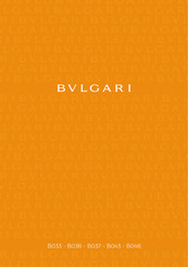 BULGARI B037 Manual