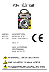 KRHÜNER 50389 Instruction Manual