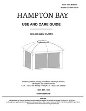 HAMPTON BAY SHILOH GLEN GG-11075-SSP Use And Care Manual