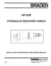 Paccar BRADEN HP125B Installation Maintenance And Service Manual