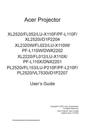 Acer PF-L110F User Manual