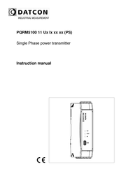 Datcon PQRM5100 11 U I Series Instruction Manual