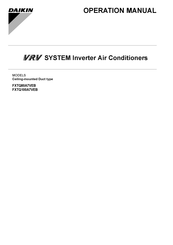 Daikin FXTQ80A7VEB Operation Manual