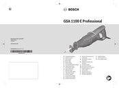 Bosch Professional GSA 1100 E Original Instructions Manual