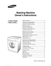 Samsung F853C Owner's Instructions Manual