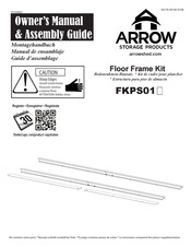 Arrow Storage Products FKPS01 Owner's Manual & Assembly Manual