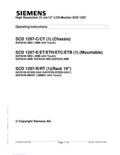Siemens SCD 1297-CT Operating Instructions Manual