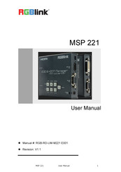 RGBlink MSP 221 User Manual