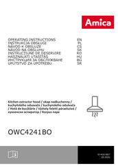 Amica OWC4241BO Operating Instructions Manual