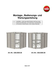 Weka 528.2020.30 Assembly, User And Maintenance Instructions