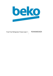 Beko RCNA365E35ZX User Manual