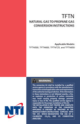NTI TFTN850 Instructions Manual