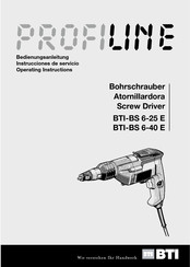 BTI 016310 Operating Instructions Manual