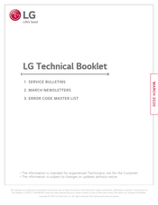 LG LSE4615ST Technical Manual