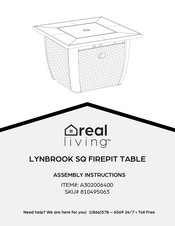 real living LYNBROOK SQ A302006400 Assembly Instructions Manual