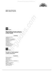 Hotpoint ENXTY 19 X F O3 TK Series Operating Instructions Manual