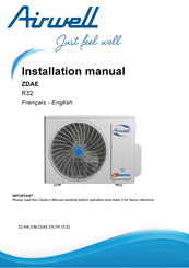 Airwell ZDAE-2040 Installation Manual