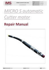 IMS ROBOTICS MICRO S Repair Manual