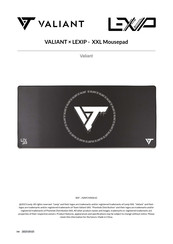 Valiant Lexip JVAPCM00610 Manual